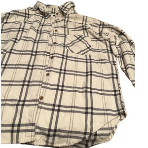 Brandy Melville button down shirt, marked as one size but measures as a large
